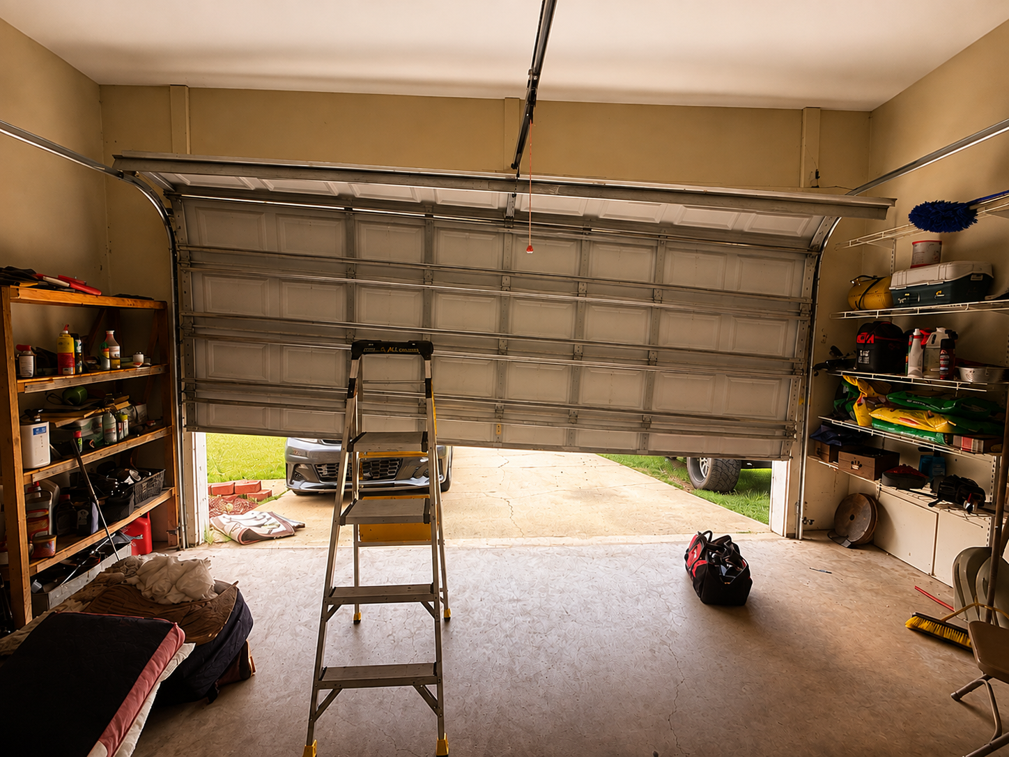 New garage door installation, track and cable repair in Vancouver BC